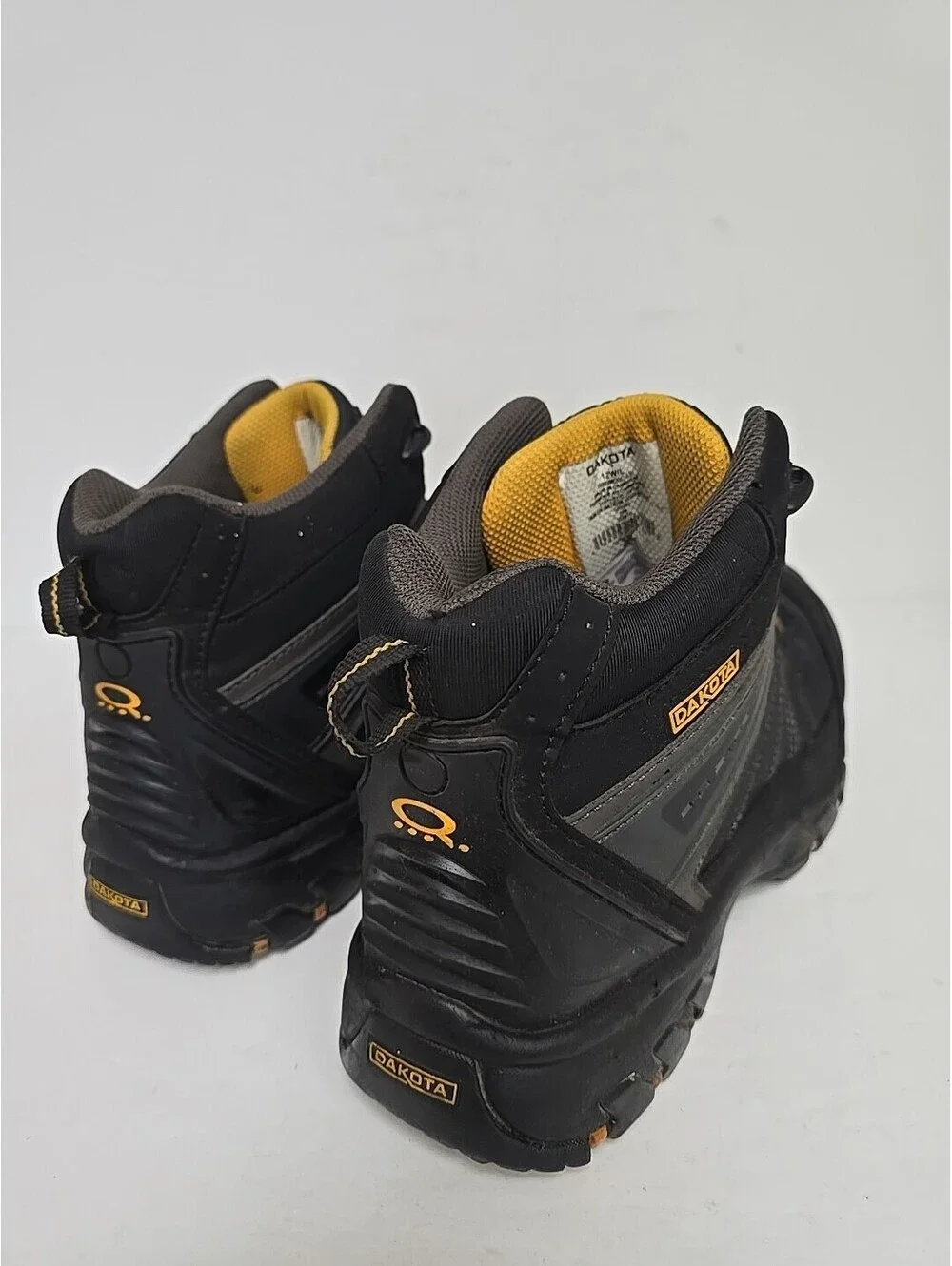 DAKOTA Mens Mid-Cut Quad Comfort Steel Toe CP Work Boot 26039MDQC-AS Black 12W/L